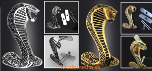 mustang shelby cobra emblem till grillen