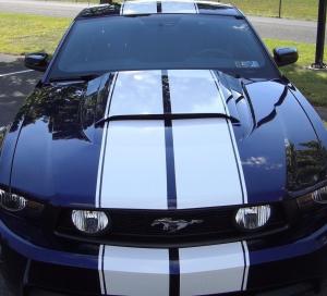 mustang stripes dekaler till bilen