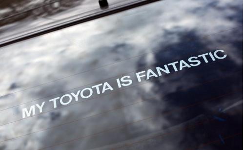 My Toyota is fantastic dekal sticker dekaler