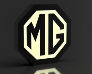 MG logo nattlampa perfekt till garaget