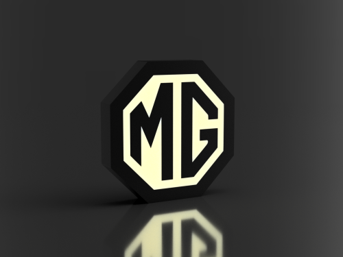 MG logo nattlampa perfekt till garaget