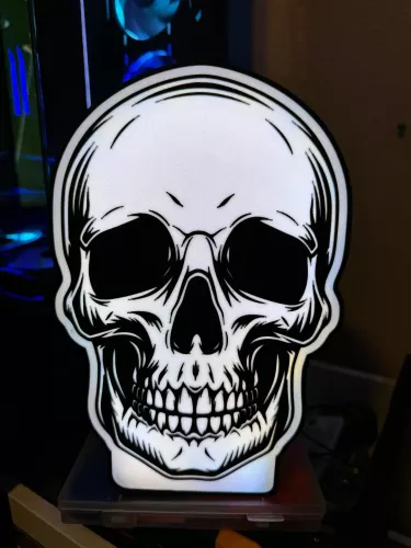 Skull döskalle design lampa nattlampa