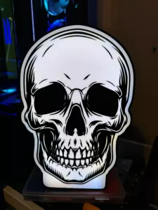 Skull döskalle design lampa nattlampa