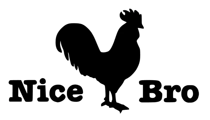 Nice bro rolig tupp dekal 2 st stickers