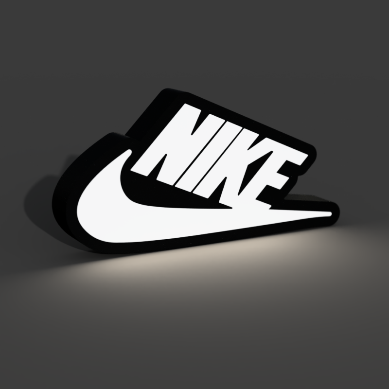 Nike logo LED dekoration belysning nattlampa