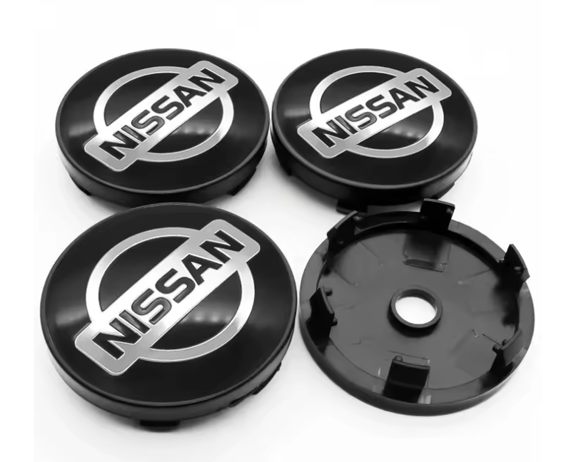 Nissan centrumkåpor svart 4 storlekar