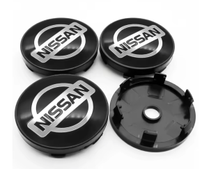Nissan centrumkåpor svart 4 storlekar
