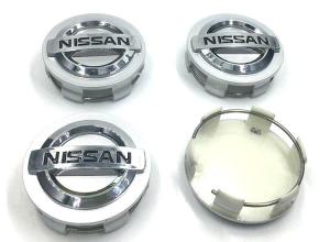 Nissan centrumkåpor 54, 60 mm 4st navkåpor