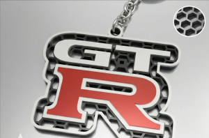 Nissan GTR nyckelring nyckelhänge 3D design
