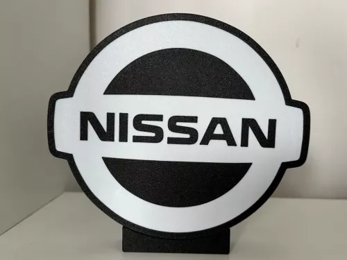 Nissan logo design lampa nattlampa
