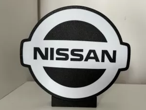 Nissan logo design lampa nattlampa