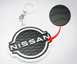 Nissan logo nyckelring 3d nyckelhänge