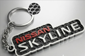 Nissan Skyline nyckelring nyckelhänge 3D