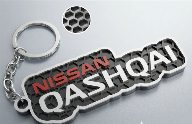 Nissan Qashqai nyckelring nyckelhänge 3D