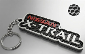 Nissan X-Trail nyckelring nyckelhänge 3D