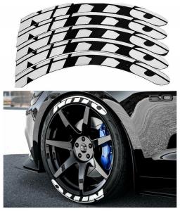 Däck-text sticker NITTO däck stylings tire lettering