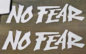 No Fear logo dekal 2st dekaler klistermärke
