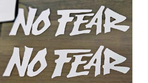 No Fear klistermärken dekal 2st dekaler