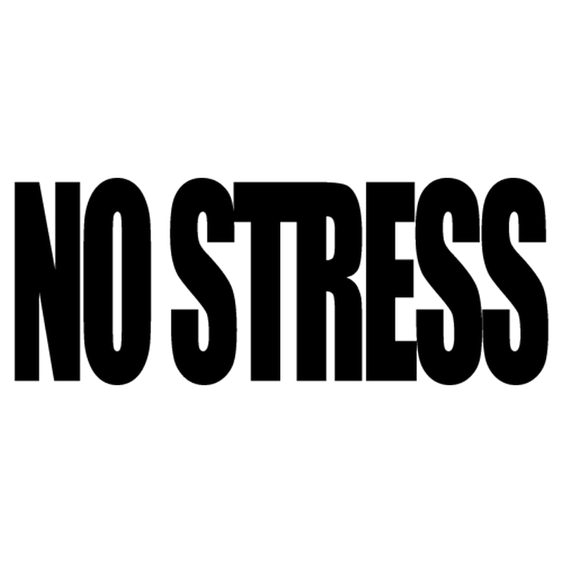 No Stress dekaler 2st stickers dekal