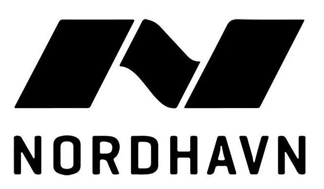 Nordhavn logo dekal 2st dekaler till båten