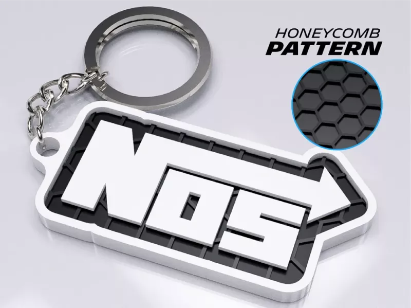 Nos logo nyckelring | 3D Nyckelhänge