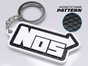 Nos logo nyckelring | 3D Nyckelhänge