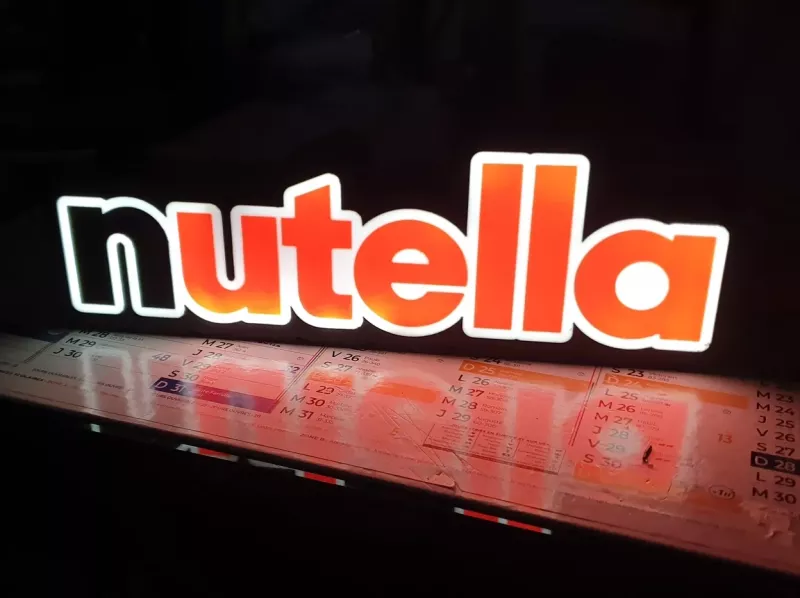 Nutella LED dekoration belysning nattlampa
