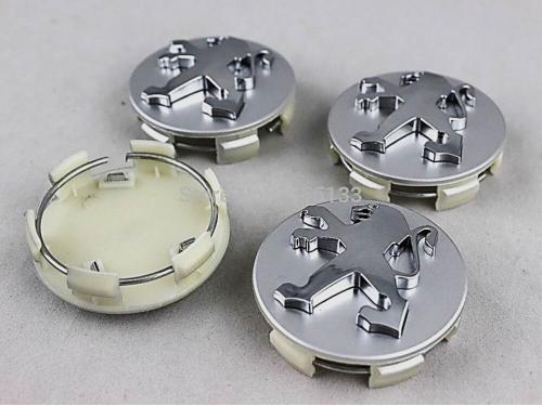 peugenot navkåpor fälgemblem silverfärgade