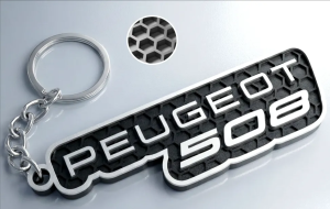 Peugeot 508 nyckelring nyckelhänge 3D