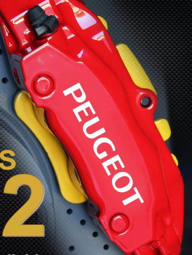 Peugeot bromsdekaler 6st stickers dekal