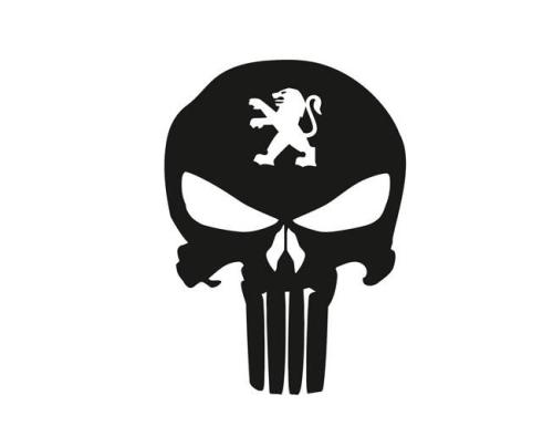 Peugeot punisher dekal dekaler 2st