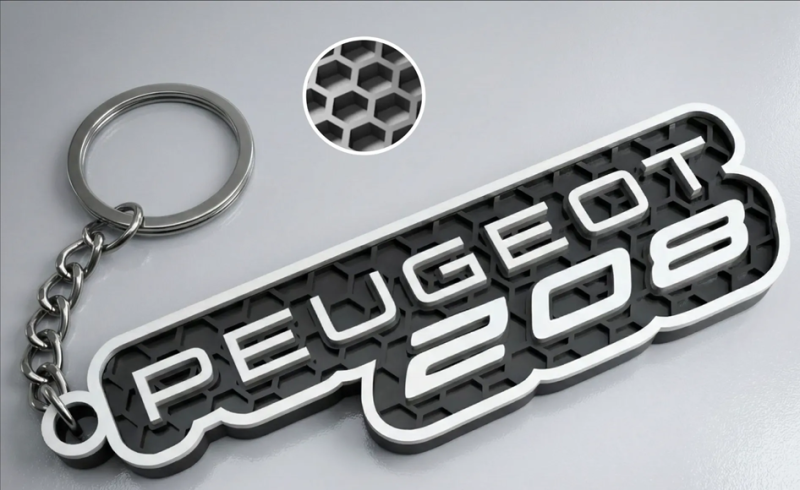 Peugeot 208 nyckelring | 3D design