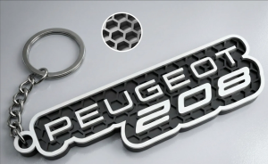 Peugeot 208 nyckelring | 3D design