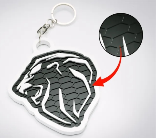 Peugeot lejon nyckelring nyckelhänge