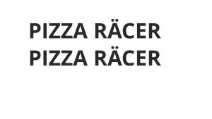 Pizza Räcer dekaler stickers värmetåligt