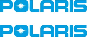Polaris logotyp dekaler klistermärken 2-pack