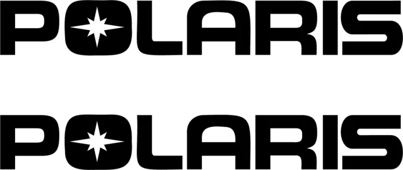 Polaris logo dekaler 2 st dekal sticker