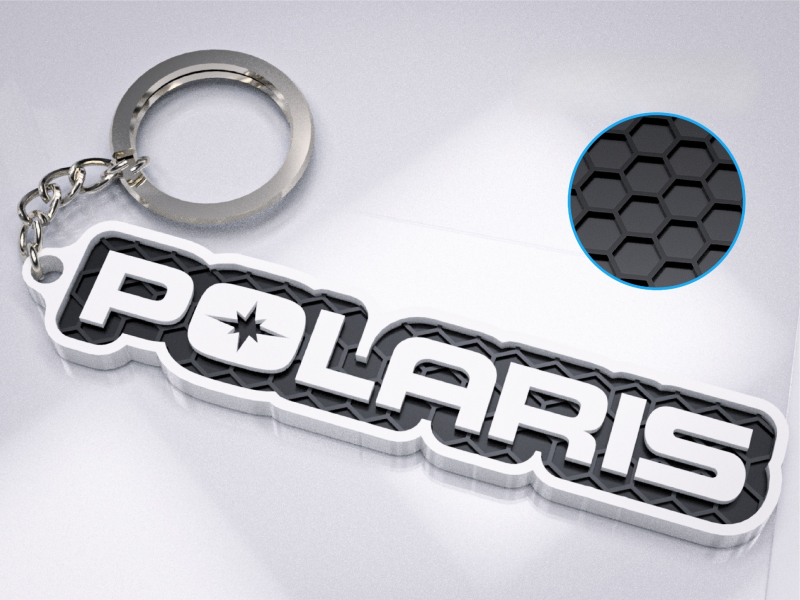 Polaris nyckelring blå nyckelhänge