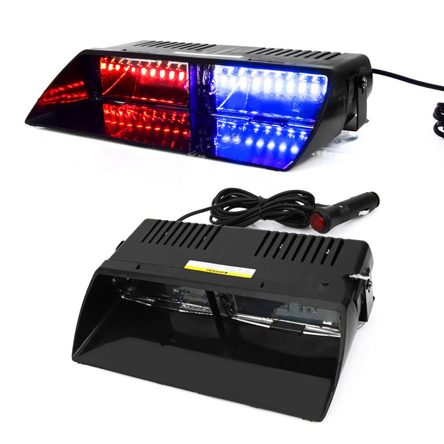 Polislampor LED blixtljus strobe röd och blå polis lampor