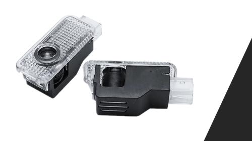 porsche cayenne dörrlampa med logo