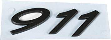 porsche emblem 911 blank svart