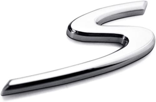 porsche s emblem i silver färg