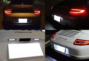 Porsche skyltbelysning LED lampor lampa till bilen