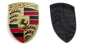 Porsche logo emblem till motorhuv