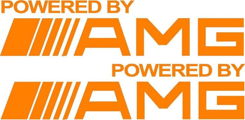 Powered by AMG dekaler sticker 2st klistermärken