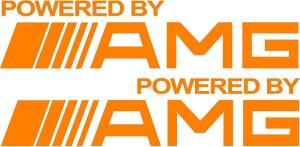 Powered by AMG dekaler sticker 2st klistermärken