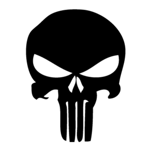 Punisher dekal dekaler 2st stickers