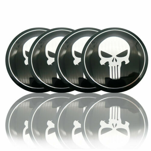 Punisher hjulnav emblem märke i 56 mm, 4-pack