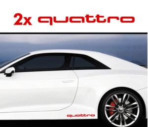 Audi Quattro dekaler stickers dekal till bilen