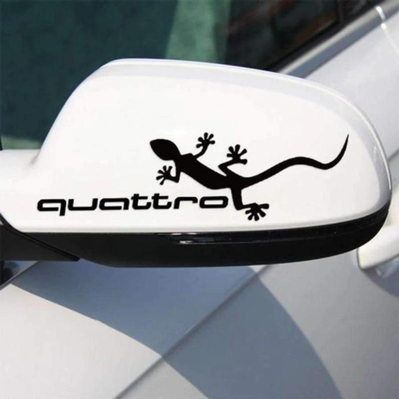 Audi Quattro ödla dekaler 2st stickers